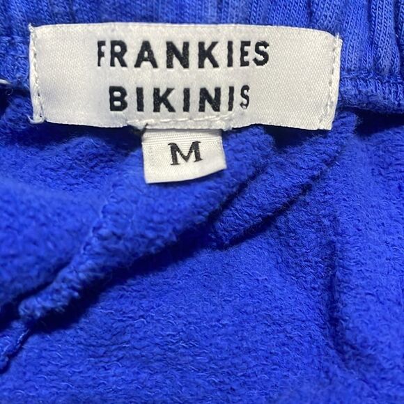 Frankie’s Bikinis Frank Oversized Sweatpants Pacific Blue Size Medium - Picture 10 of 12